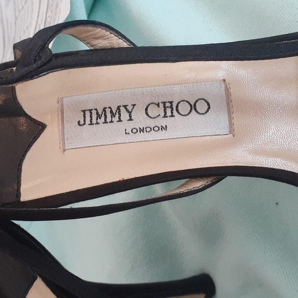 #44❤️ Gently loved Jimmy Choo strappy slingbacks - Picture 2 of 9